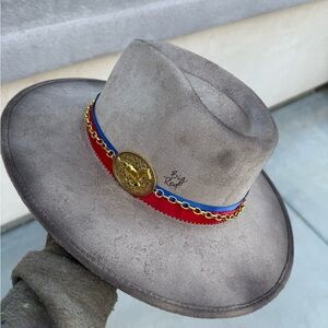 Secretariat themed rancher style cowboy hat